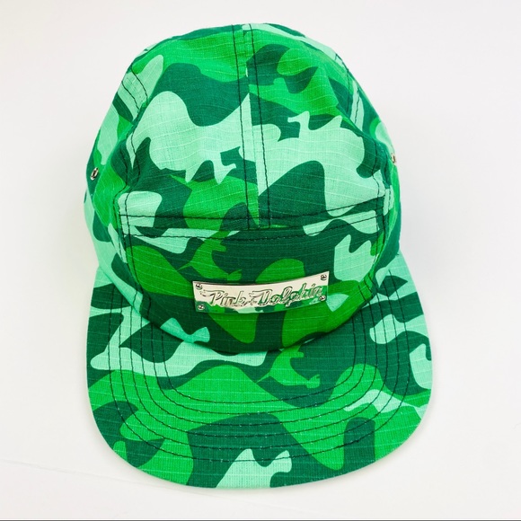 Pink Dolphin Other - Pink dolphin 5 panel green camo SnapBack